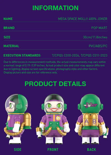 MEGA SPACE MOLLY 400% JOKER Pre-order
